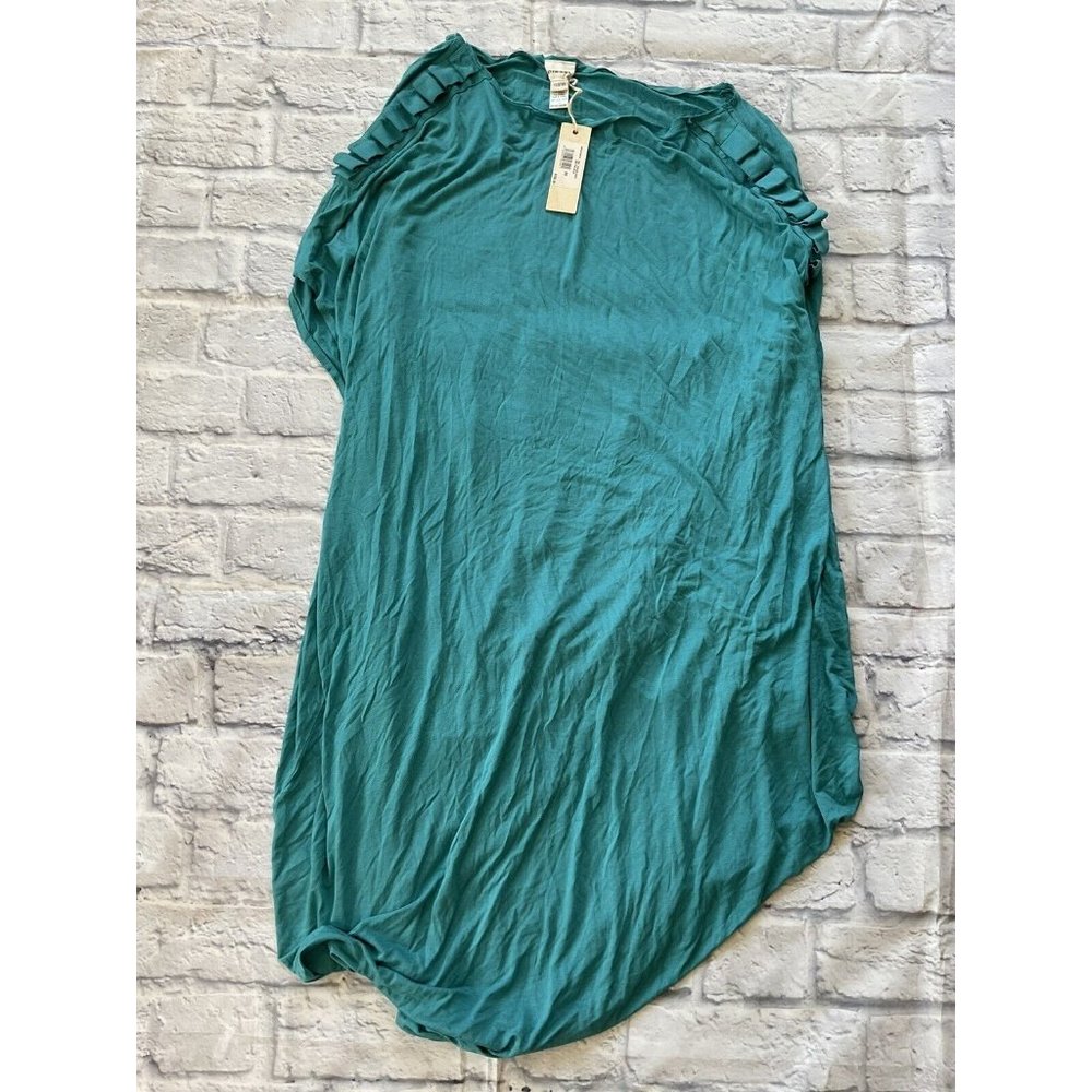 $150 Diesel Women’s Terens T-Shirt Dress Relaxed Oversized Fit Teal Blue Size XS